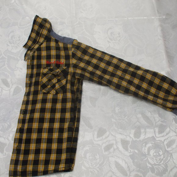 Orange and black long sleeve shirt size 8 - Picture 2 of 6